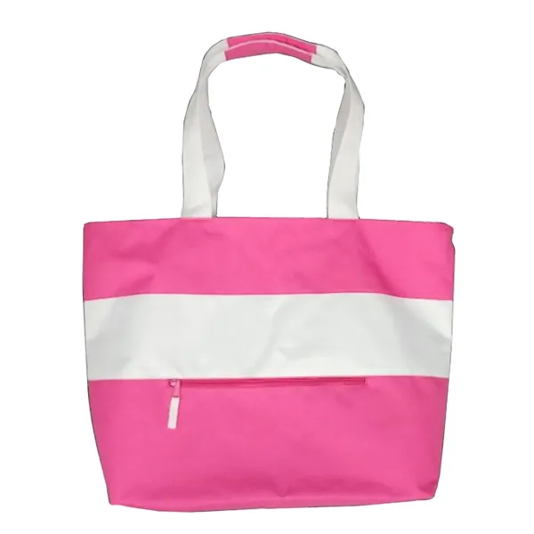 Beach tote bag with front pocket, 22'' x 17" x ... from ASI 34046 Allcasion Travelware Co