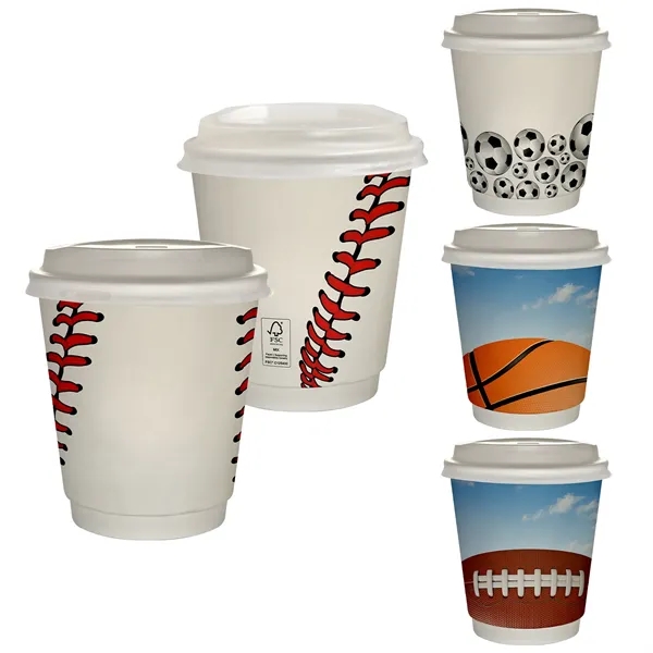 10 oz Full Color Paper Cup With Lid... from ASI 30208 A P Specialties / AP Specialties