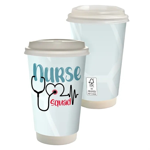 16 oz. Healthcare Full Color Paper Cup with Lid... from ASI 30208 A P Specialties / AP Specialties