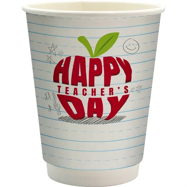 12 oz. Teacher Full Color Paper Cup... from ASI 30208 A P Specialties / AP Specialties