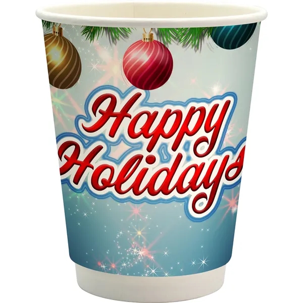 12 oz. Holiday Full Color Paper Cup... from ASI 30208 A P Specialties / AP Specialties