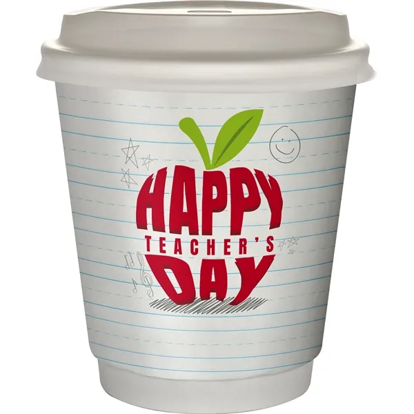10 oz. Full Color Teacher Insulated Paper Cup With Lid... from ASI 30208 A P Specialties / AP Specialties