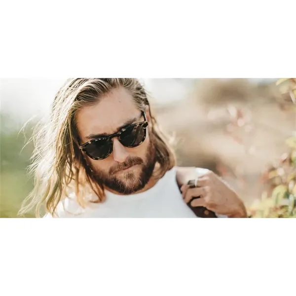 Unisex acetate frame with wood inlays, CR-39 lenses, 100% UV protection.... from ASI 72657 Active Life Promo / Active Life Ingrain