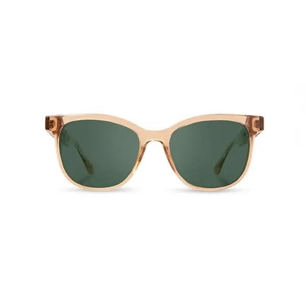 Round, eco-friendly eyewear with a cat-eye browline, polarized lenses, and UV... from ASI 72657 Active Life Promo / Active Life Ingrain