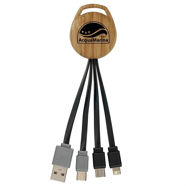 Wood Vivid Dual Input 3-in-1 Charging Cable... from ASI 30208 A P Specialties / AP Specialties