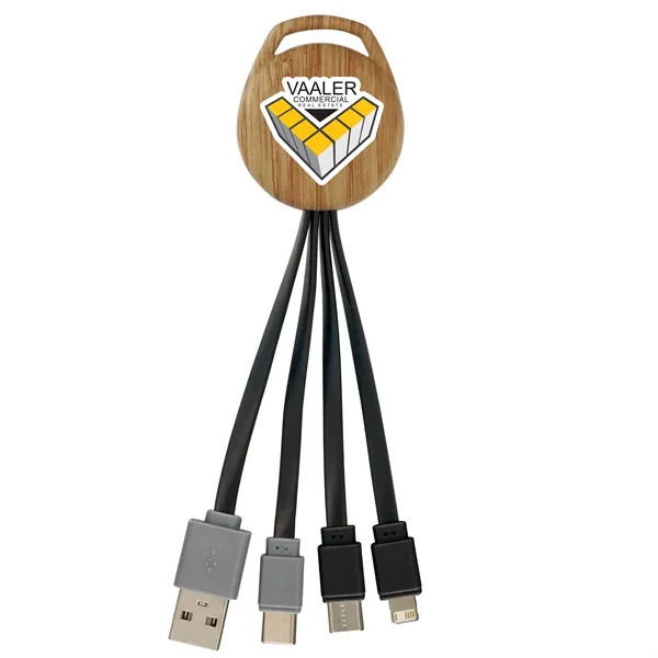 Wood Vivid Dual Input 3-in-1 Charging Cable... from ASI 30208 A P Specialties / AP Specialties