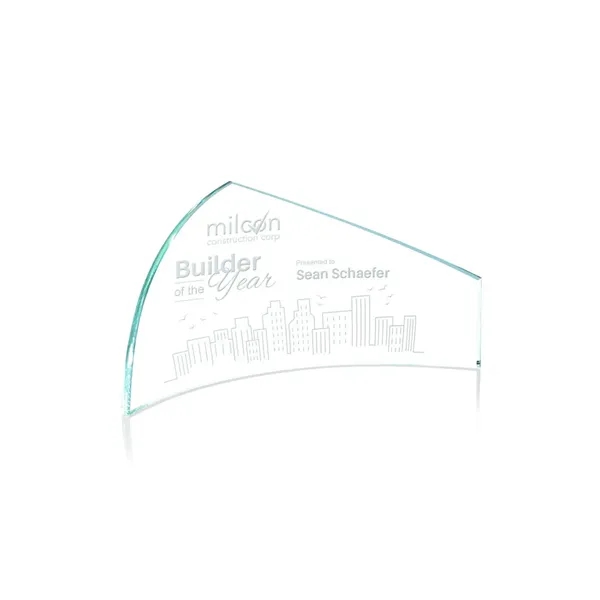 Starfire 1/4" thick unique shape award.... from ASI 84592 St Regis Group / St Regis