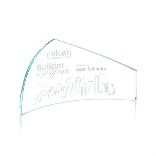 Starfire 1/4" thick unique shape award.... from ASI 84592 St Regis Group / St Regis