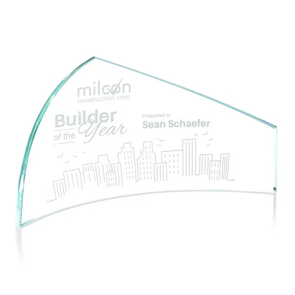 Starfire 1/4" thick unique shape award.... from ASI 84592 St Regis Group / St Regis
