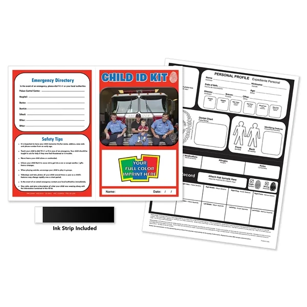 Child ID Kits are folded to 5.5 x 8.25 inches in... from ASI 45815 Coloring Book Solutions / Coloring Book Solutions™ LivRite