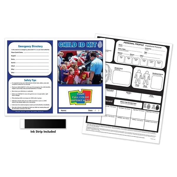 Child ID Kits are folded to 5.5 x 8.25 inches in... from ASI 45815 Coloring Book Solutions / Coloring Book Solutions™ LivRite