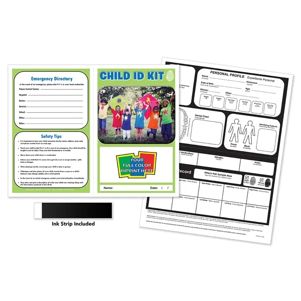 Child ID Kits are folded to 5.5 x 8.25 inches in... from ASI 45815 Coloring Book Solutions / Coloring Book Solutions™ LivRite