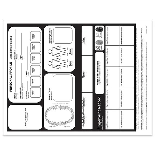 Senior ID Kits are folded to 5.5 x 8.25 inches in... from ASI 45815 Coloring Book Solutions / Coloring Book Solutions™ LivRite