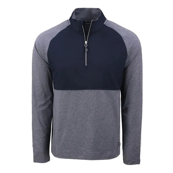 Men's jacket with a quarter-zip, wind resistance, moisture-wicking performance, and UPF... from ASI 47965 Cutter & Buck