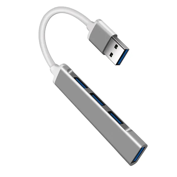 4 Port splitter USB Hub plus 1 color silkscreen imprint on... from ASI 37218 Athena Promo (tm)