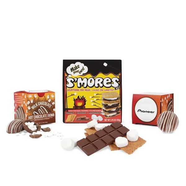 Great kit with S'mores and two hot chocolate bombs.... from ASI 44900 NC Custom (CI/Lanco) / Chocolate Inn