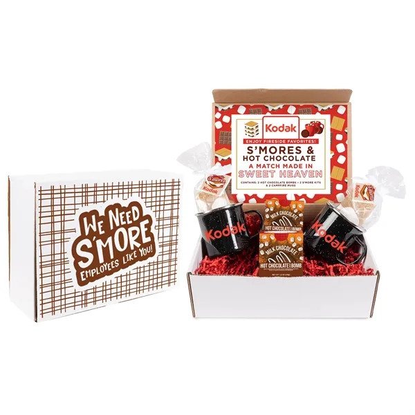 Mailer with mugs, s'mores and hot chocolate bombs... from ASI 44900 NC Custom (CI/Lanco) / Chocolate Inn