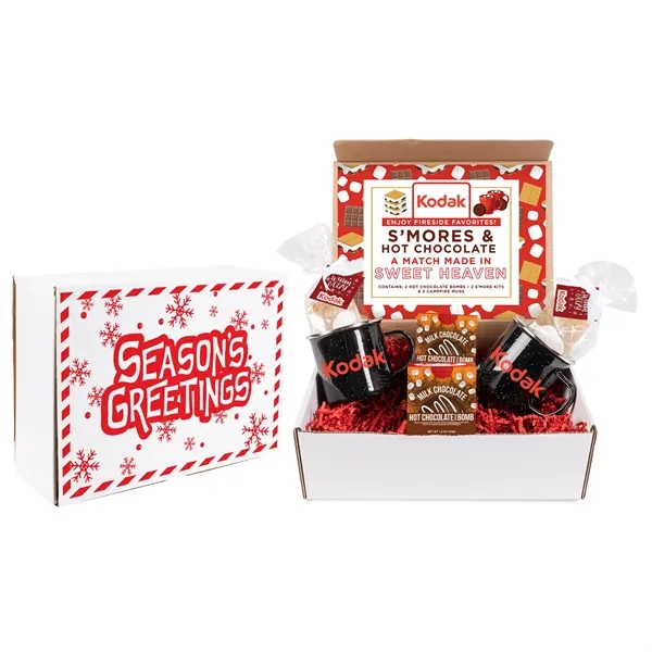 Mailer with mugs, s'mores and hot chocolate bombs... from ASI 44900 NC Custom (CI/Lanco) / Chocolate Inn