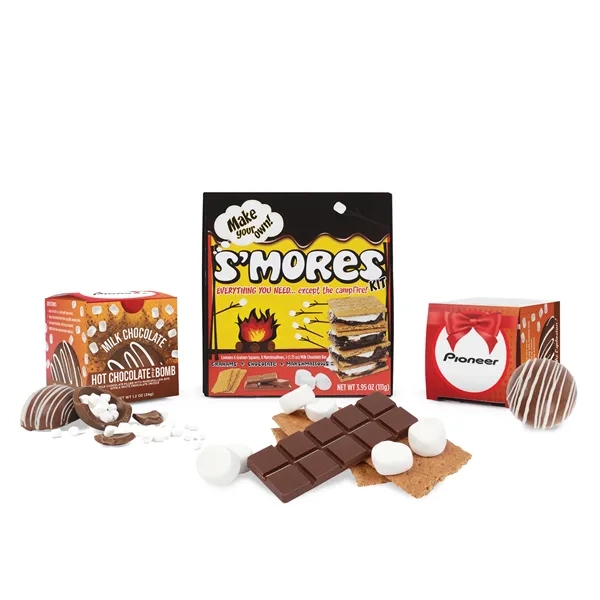 Fireside Favorites 'Smores and Hot Chocolate Kit with Tote Bag... from ASI 44900 NC Custom (CI/Lanco) / Chocolate Inn