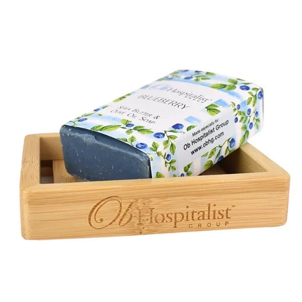 Bamboo Soap Dish with shampoo bar Gift Set... from ASI 72657 Active Life Promo / Ingrain