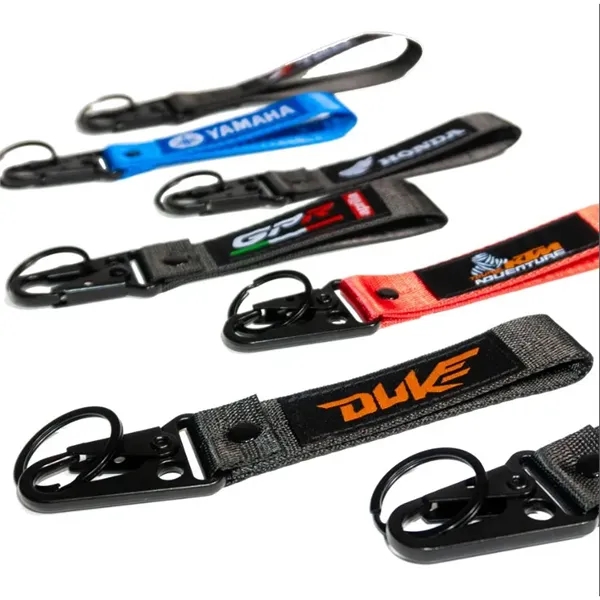 Carabiner wrist key fob strap, made from durable webbing and woven... from ASI 93987 Martini-Vispak Inc.