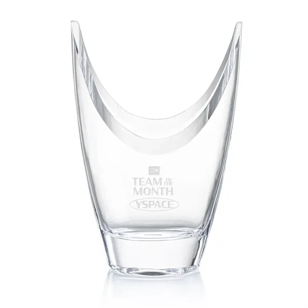 Stunning, curved unique crystal vase.... from ASI 84592 St Regis Group