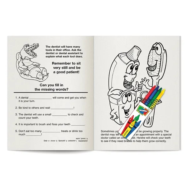 COLORING SET: A Trip to the Dentist coloring and activity book... from ASI 45815 Coloring Book Solutions / Coloring Book Solutions™