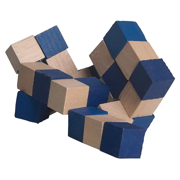2.25" x 2.25" wooden elastic cube puzzle.... from ASI 34415 Alpi International LTD