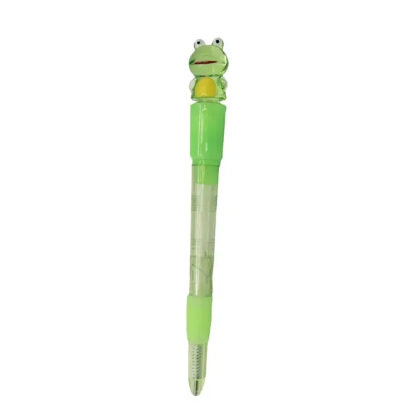 Light up ballpoint pen with miniature frog topper.... from ASI 34415 Alpi International LTD