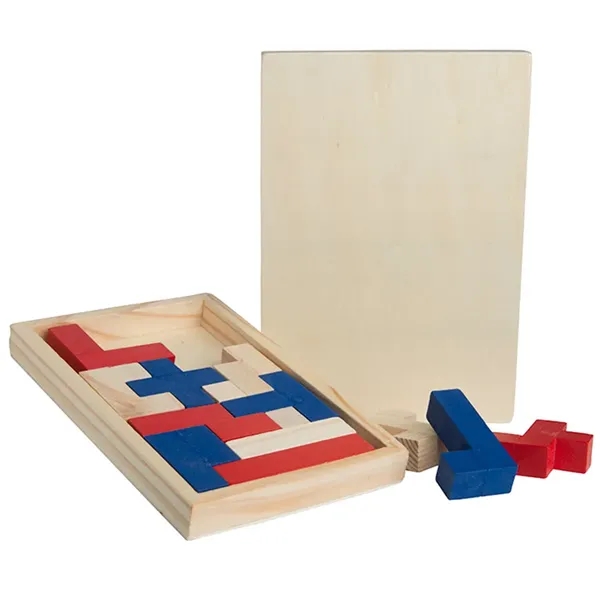 Challenge puzzle with colored wooden pieces.... from ASI 34415 Alpi International LTD