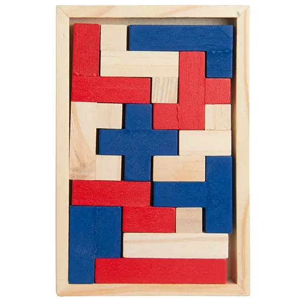 Challenge puzzle with colored wooden pieces.... from ASI 34415 Alpi International LTD