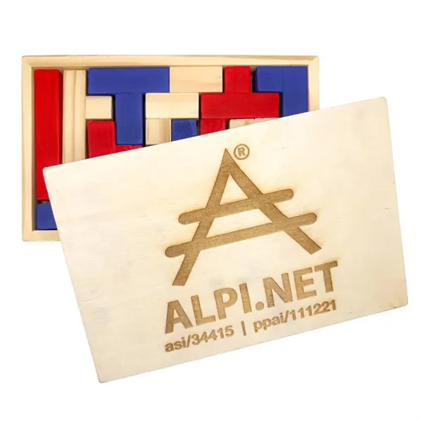 Challenge puzzle with colored wooden pieces.... from ASI 34415 Alpi International LTD
