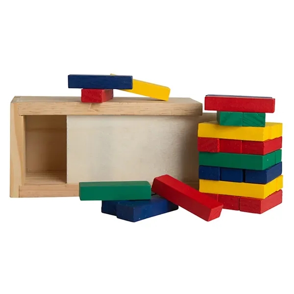 Multi-colored wooden block tower puzzle.... from ASI 34415 Alpi International LTD
