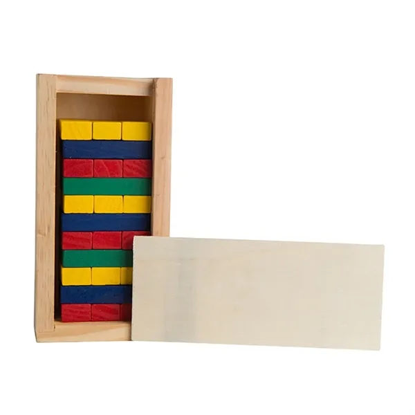 Multi-colored wooden block tower puzzle.... from ASI 34415 Alpi International LTD
