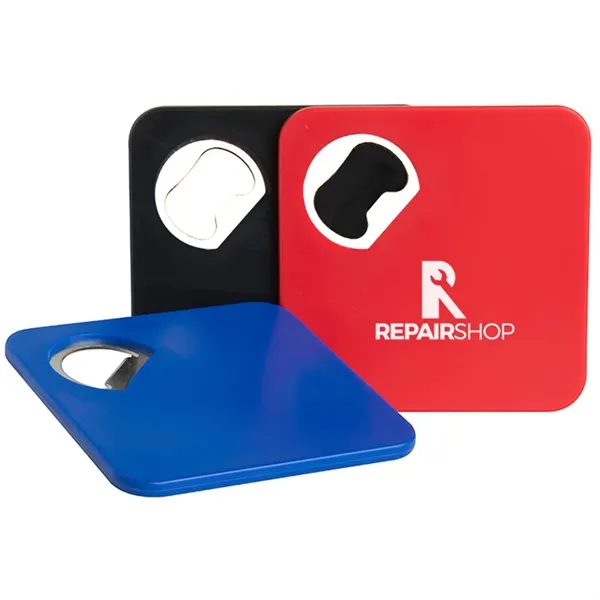 3.25" beverage coaster with built-in bottle opener.... from ASI 34415 Alpi International LTD