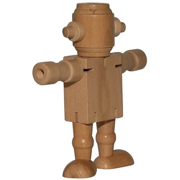 4" x 1.75" wooden robot toy.... from ASI 34415 Alpi International LTD