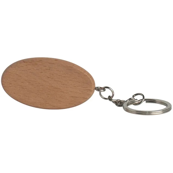 Oval keyring made of wood.... from ASI 34415 Alpi International LTD