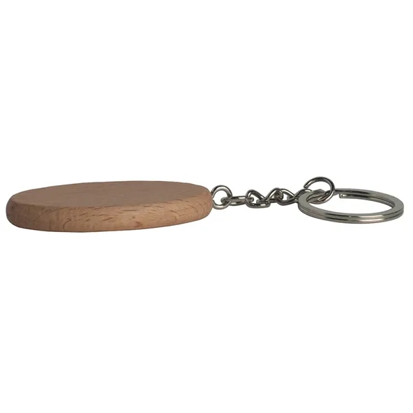 Oval keyring made of wood.... from ASI 34415 Alpi International LTD