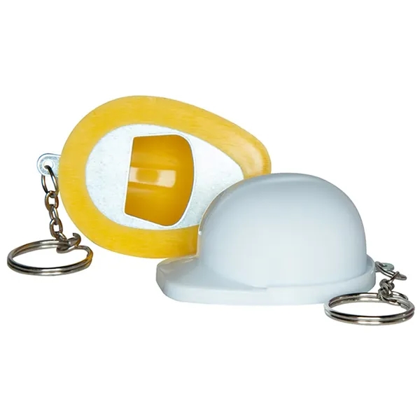 Hard hat shaped bottle opener with keychain.... from ASI 34415 Alpi International LTD