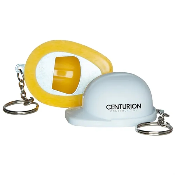 Hard hat shaped bottle opener with keychain.... from ASI 34415 Alpi International LTD