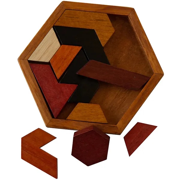 Wooden hexagon puzzle.... from ASI 34415 Alpi International LTD