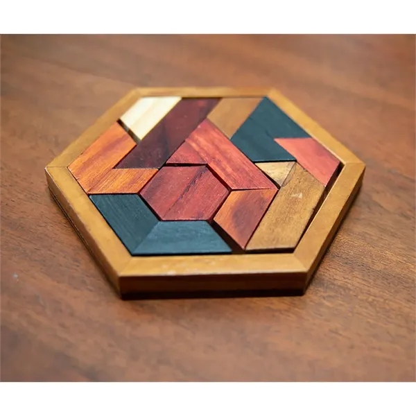 Wooden hexagon puzzle.... from ASI 34415 Alpi International LTD