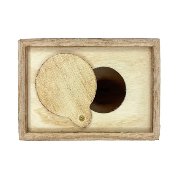 Wooden bank with coin slot.... from ASI 34415 Alpi International LTD