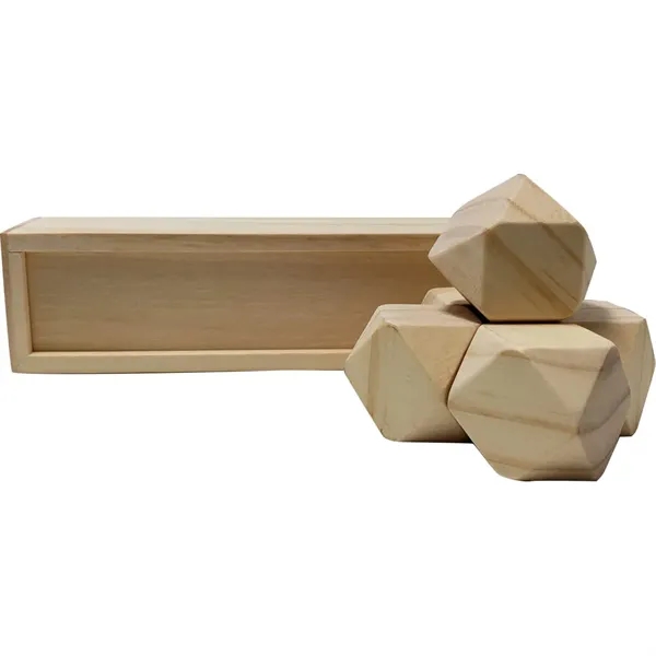 Set of 5 wooden stacking blocks.... from ASI 34415 Alpi International LTD