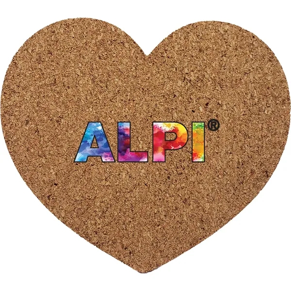 Heart shaped cork coaster.... from ASI 34415 Alpi International LTD