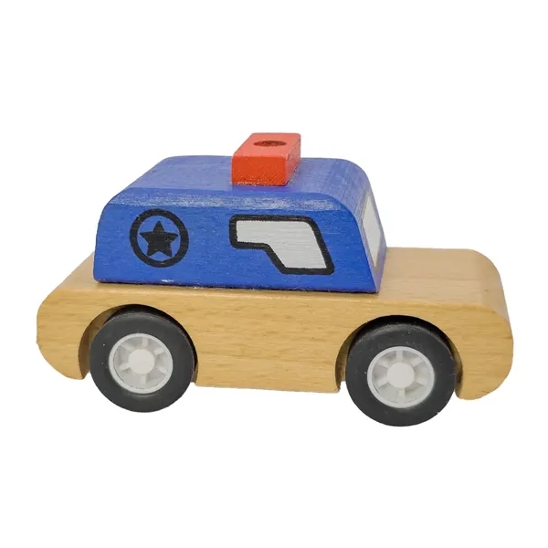 1" x 2.5" x 1.75" wooden police car.... from ASI 34415 Alpi International LTD