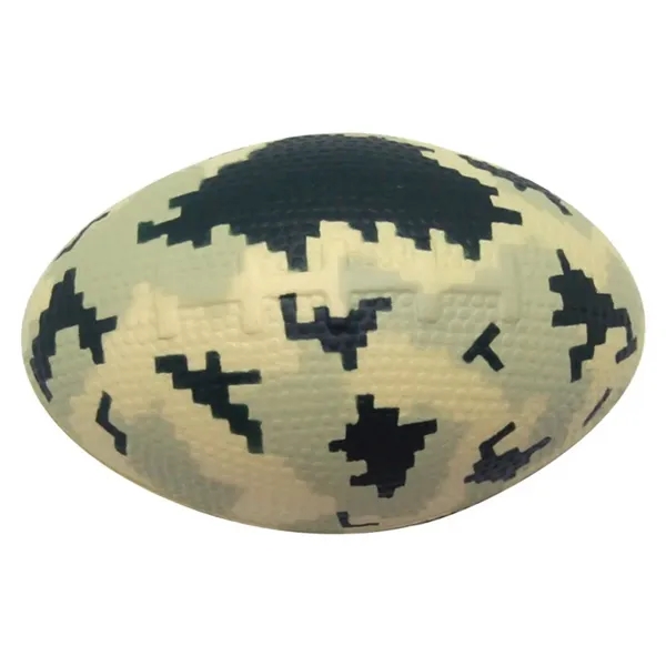 Digital camouflage, football-shaped stress relievers.... from ASI 34415 Alpi International LTD