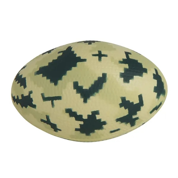 Digital camouflage, football-shaped stress relievers.... from ASI 34415 Alpi International LTD