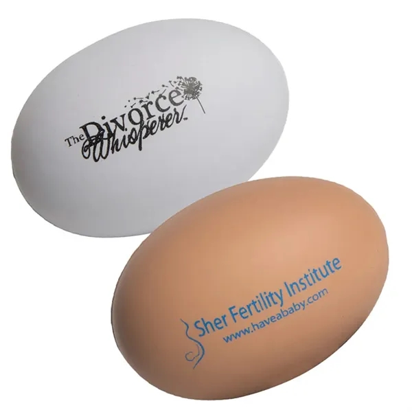 2.75" x 1.75" egg shaped stress reliever made of polyurethane foam.... from ASI 34415 Alpi International LTD