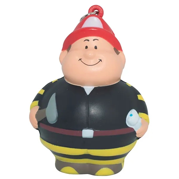 Fireman Bert themed stress reliever with keychain.... from ASI 34415 Alpi International LTD